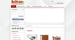 Desktop Screenshot of butornetaruhaz.com